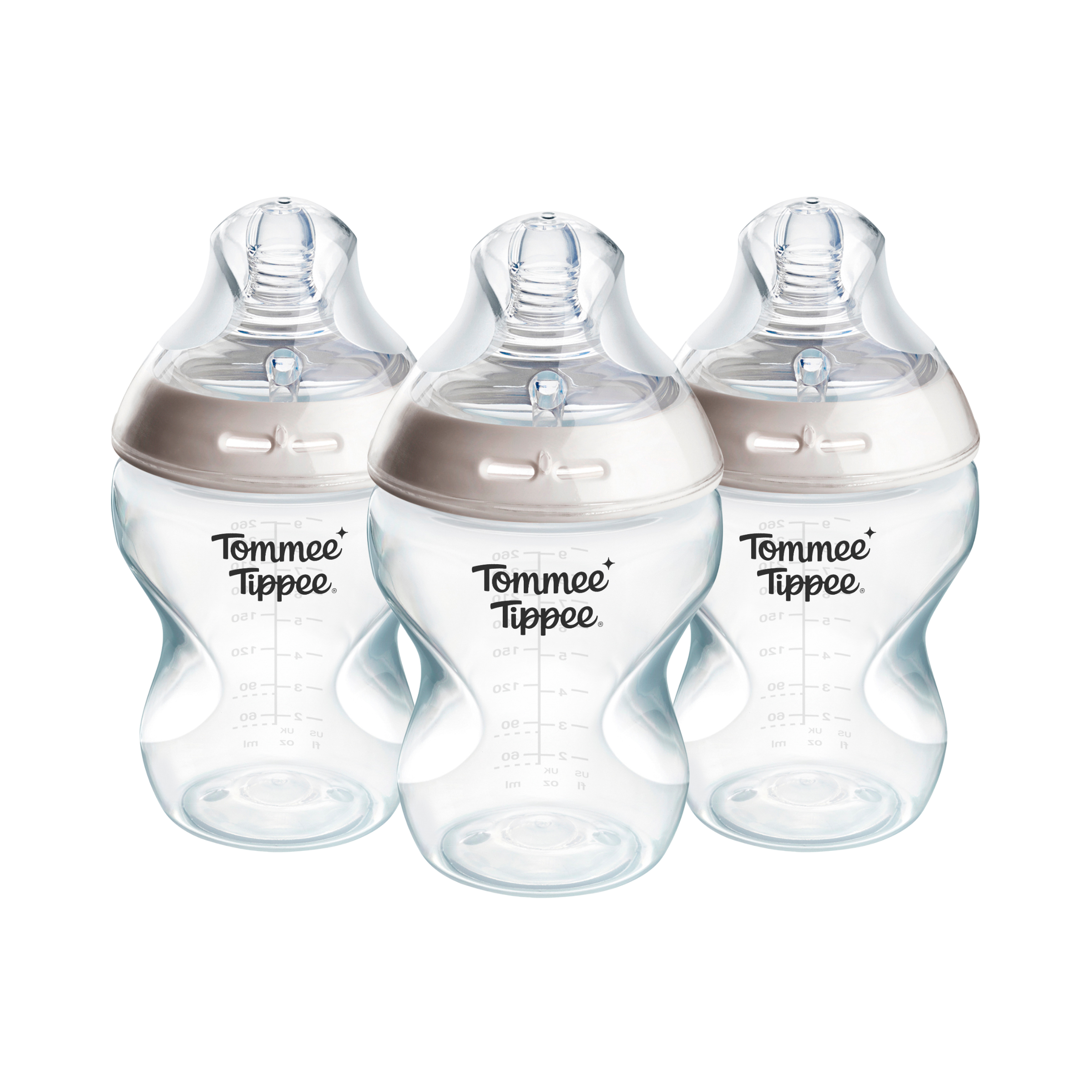 Tommee Tippee Natural Start Samosterilizační Kojenecká Lahev s ANTI-COLIC savičkou Pomalý Průtok 260 ml 0m+, 3 ks