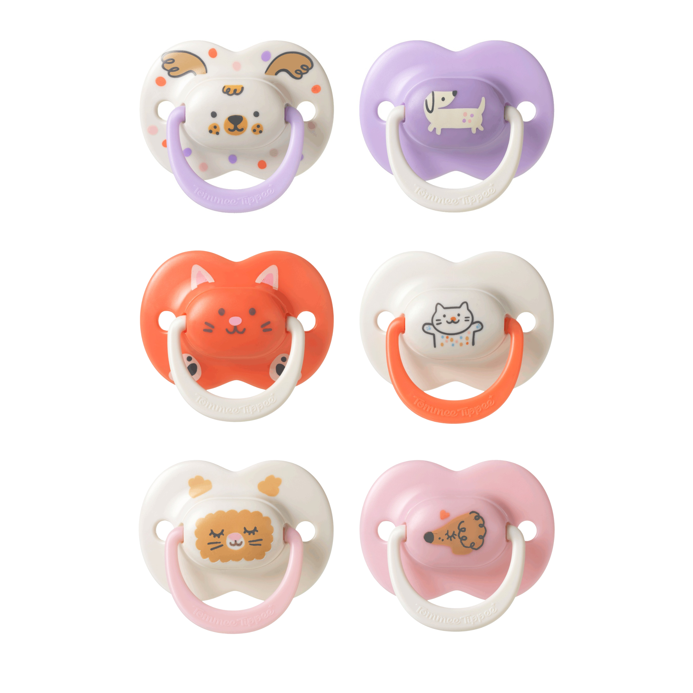 Tommee Tippee Ultimate Fit DECO silikonový dudlík 18-36 m, 2 ks, GIRL, více barevných variant